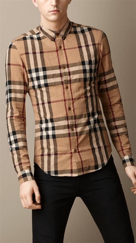 burberry linen shirt